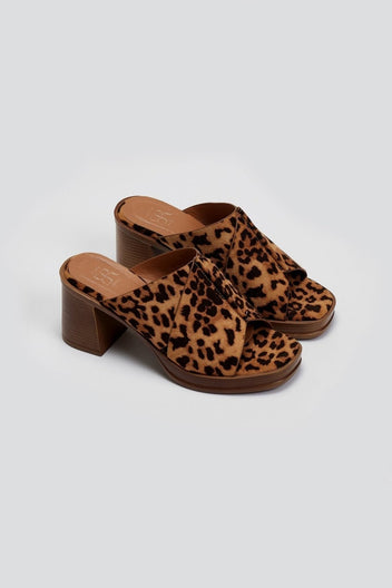 Mules ανοιχτά suede ERYNN - Leopard - thefashionproject.gr - ERYNN