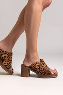 Mules ανοιχτά suede ERYNN - Leopard - thefashionproject.gr - ERYNN