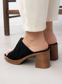 Mules ανοιχτά suede ERYNN - Μαύρο - thefashionproject.gr - ERYNN