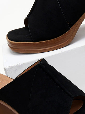 Mules ανοιχτά suede ERYNN - Μαύρο - thefashionproject.gr - ERYNN