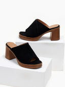 Mules ανοιχτά suede ERYNN - Μαύρο - thefashionproject.gr - ERYNN