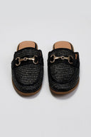 Mules από ψάθα ERYNN - Μαύρο - thefashionproject.gr - ERYNN