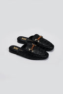 Mules από ψάθα Xti 143803 - Μαύρο - thefashionproject.gr - Xti Footwear