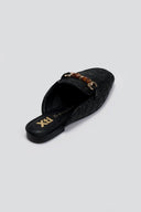 Mules από ψάθα Xti 143803 - Μαύρο - thefashionproject.gr - Xti Footwear