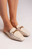 Mules από ψάθα Xti 143803 - Μπεζ - thefashionproject.gr - Xti Footwear