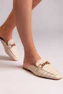 Mules από ψάθα Xti 143803 - Μπεζ - thefashionproject.gr - Xti Footwear