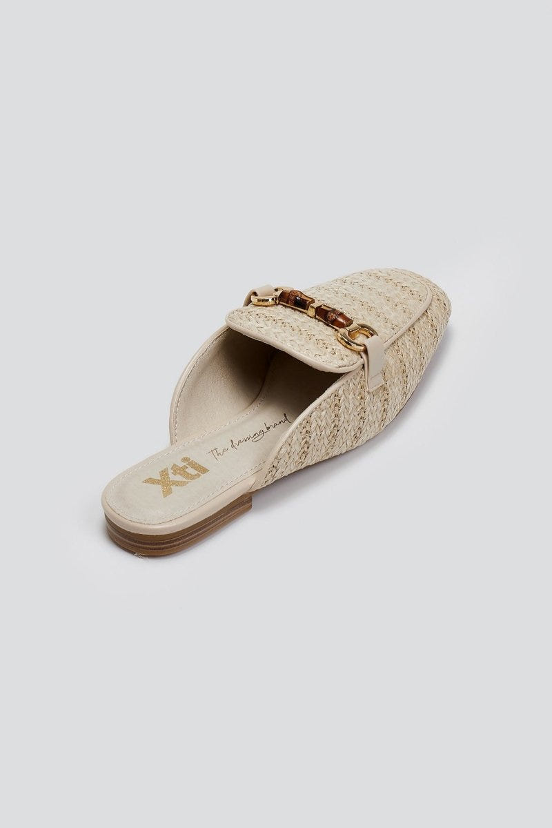 Mules από ψάθα Xti 143803 - Μπεζ - thefashionproject.gr - Xti Footwear