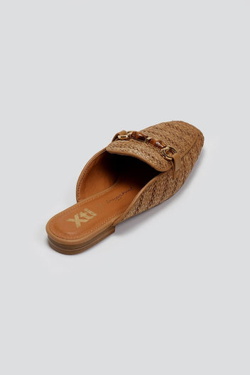 Mules από ψάθα Xti 143803 - Τάουπε - thefashionproject.gr - Xti Footwear