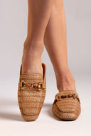 Mules από ψάθα Xti 143803 - Τάουπε - thefashionproject.gr - Xti Footwear