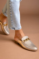 Mules δερμάτινα κλειστά Ragazza - Άμμου - thefashionproject.gr - RAGAZZA