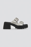 Mules δερμάτινα με τοκάδες Ragazza 01245 - Μπεζ - thefashionproject.gr - RAGAZZA