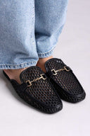 Mules φλατ με διαφάνεια ERYNN - Μαύρο - thefashionproject.gr - ERYNN