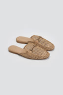 Mules φλατ με διαφάνεια ERYNN - Τάουπε - thefashionproject.gr - ERYNN