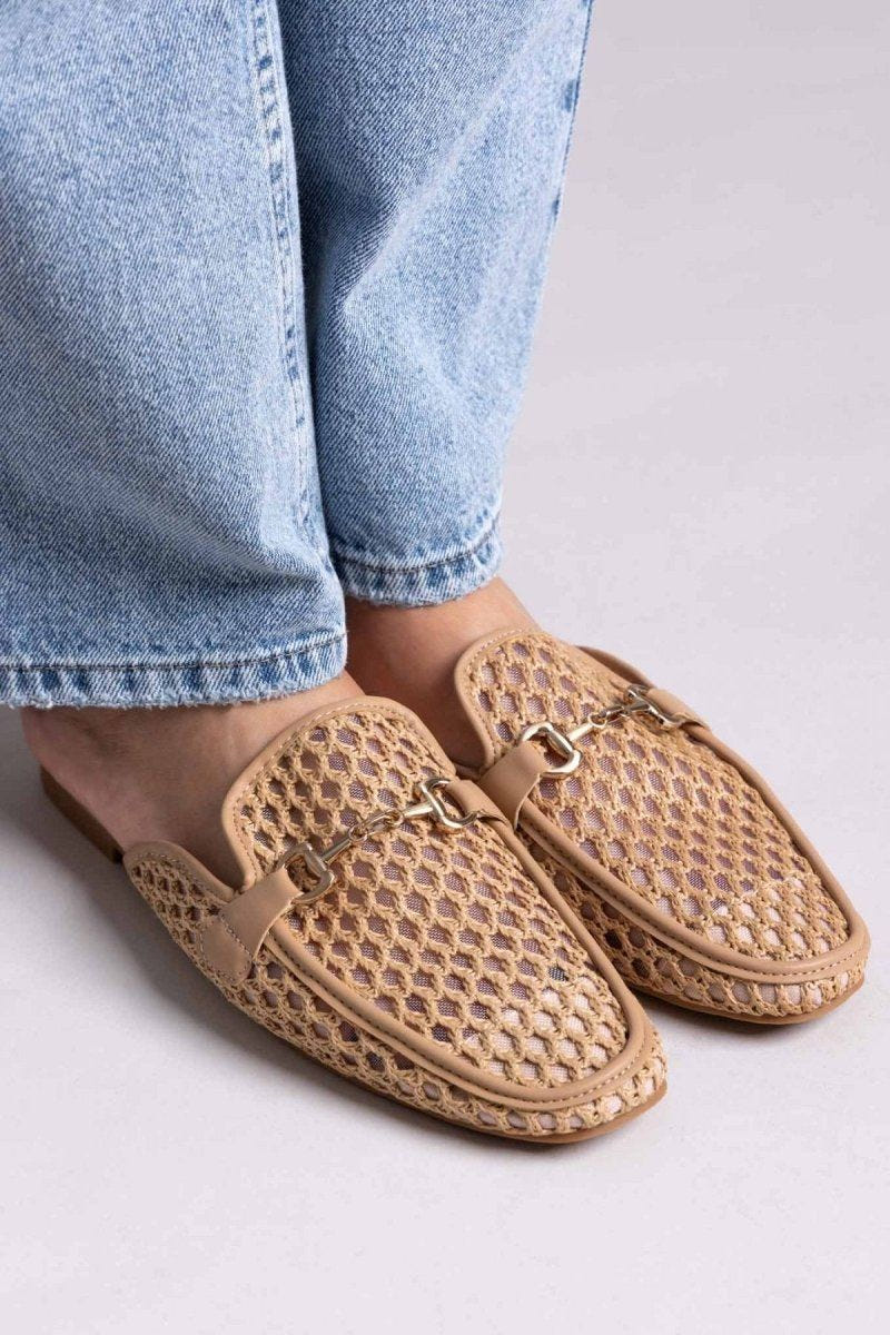 Mules φλατ με διαφάνεια ERYNN - Τάουπε - thefashionproject.gr - ERYNN