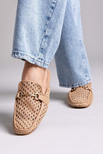 Mules φλατ με διαφάνεια ERYNN - Τάουπε - thefashionproject.gr - ERYNN