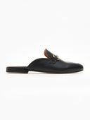 Mules φλατ με μεταλλικό διακοσμητικό TFP - Μαύρο - thefashionproject.gr - TFP