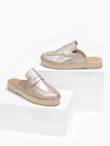 Mules καστόρινα με σχοίνινη σόλα Ragazza 0237 - Άμμου - thefashionproject.gr - RAGAZZA
