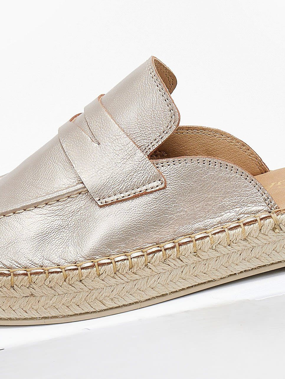 Mules καστόρινα με σχοίνινη σόλα Ragazza 0237 - Άμμου - thefashionproject.gr - RAGAZZA