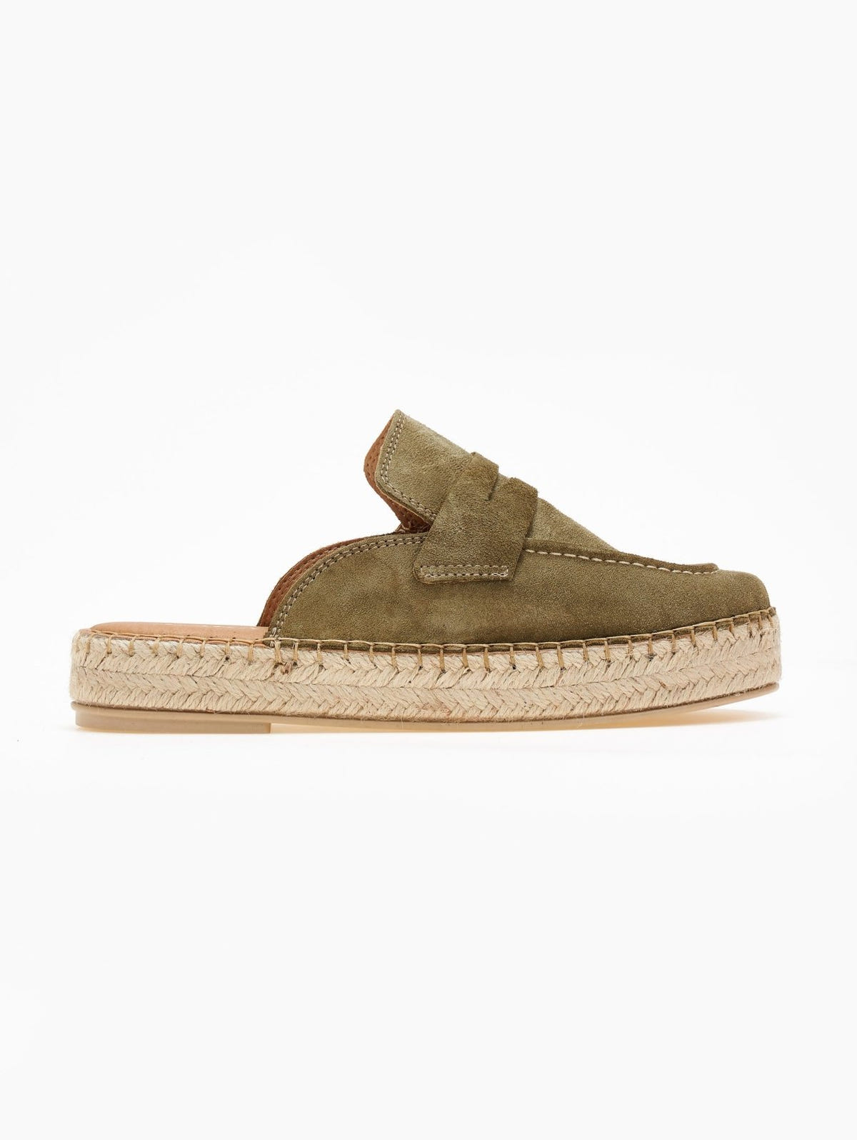 Mules καστόρινα με σχοίνινη σόλα Ragazza 0237 - Λαδί - thefashionproject.gr - RAGAZZA