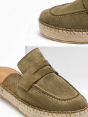Mules καστόρινα με σχοίνινη σόλα Ragazza 0237 - Λαδί - thefashionproject.gr - RAGAZZA