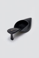Mules Kitten Heel TFP - Black Matte - thefashionproject.gr - TFP