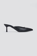 Mules Kitten Heel TFP - Black Matte - thefashionproject.gr - TFP