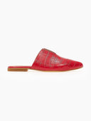 Mules κλειστά κροκό με άνοιγμα estil - Κόκκινο - thefashionproject.gr - Estil