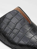 Mules κλειστά κροκό με άνοιγμα estil - Μαύρο - thefashionproject.gr - Estil