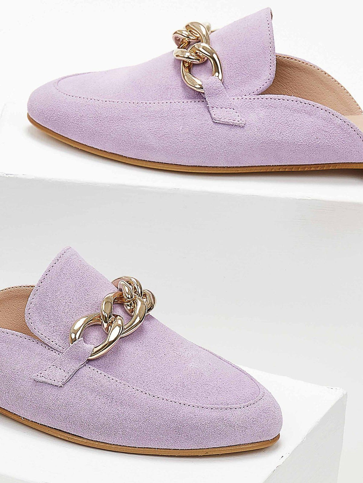Mules κλειστά με αλυσίδα estil - Λιλά - thefashionproject.gr - Estil