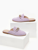 Mules κλειστά με αλυσίδα estil - Λιλά - thefashionproject.gr - Estil