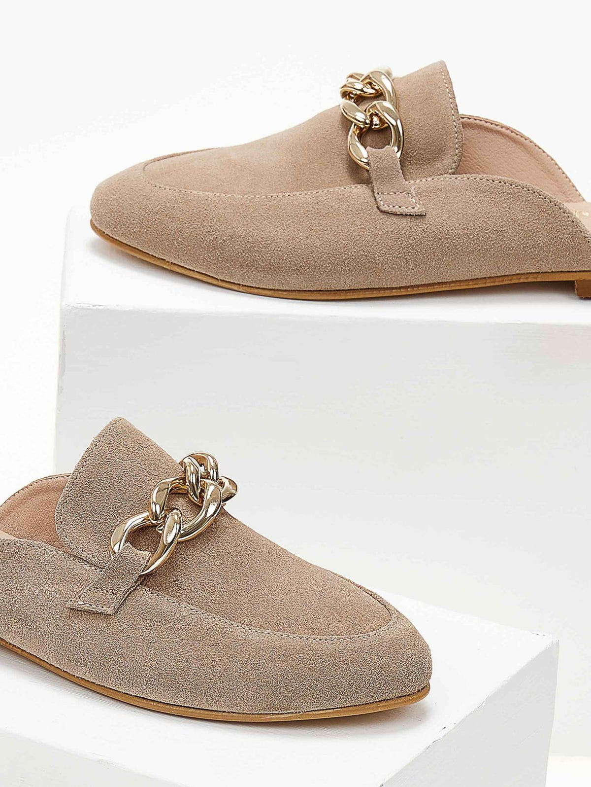 Mules κλειστά με αλυσίδα estil - Πούρο - thefashionproject.gr - Estil