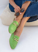 Mules κλειστά με αλυσίδα estil - Πράσινο - thefashionproject.gr - Estil