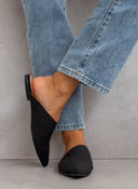 Mules κλειστά με ασύμμετρη φάσα estil - Μαύρο - thefashionproject.gr - Estil