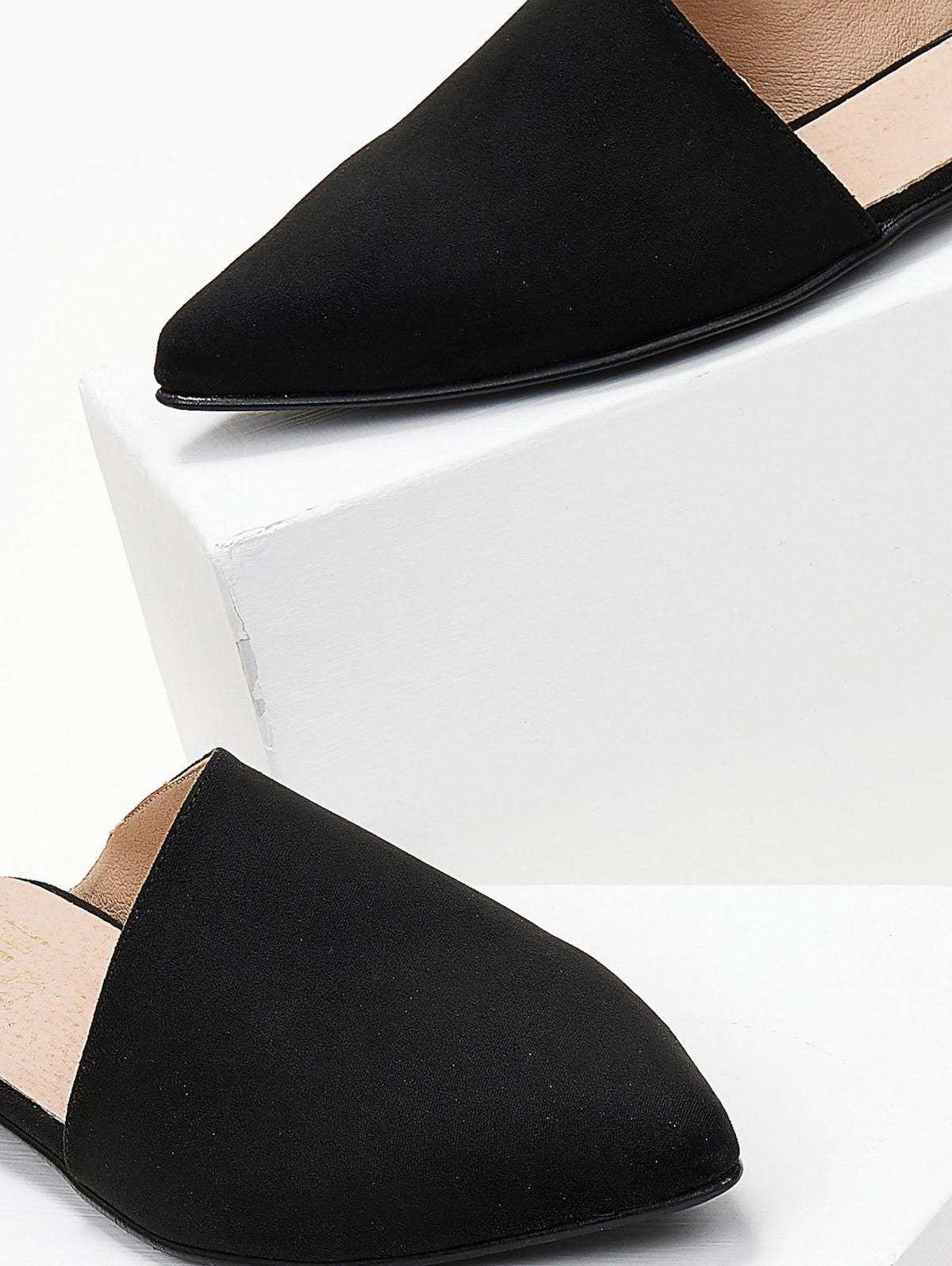 Mules κλειστά με ασύμμετρη φάσα estil - Μαύρο - thefashionproject.gr - Estil