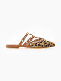 Mules κλειστά με τρουκς estil - Leopard - thefashionproject.gr - Estil