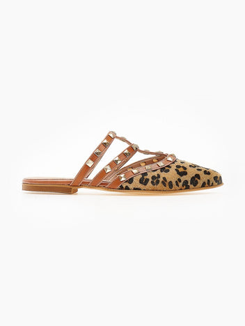 Mules κλειστά με τρουκς estil - Leopard - thefashionproject.gr - Estil