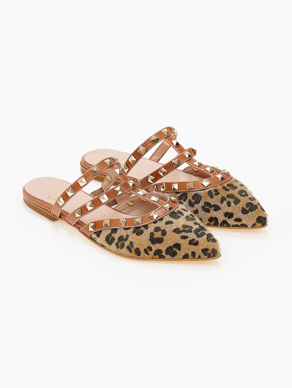 Mules κλειστά με τρουκς estil - Leopard - thefashionproject.gr - Estil