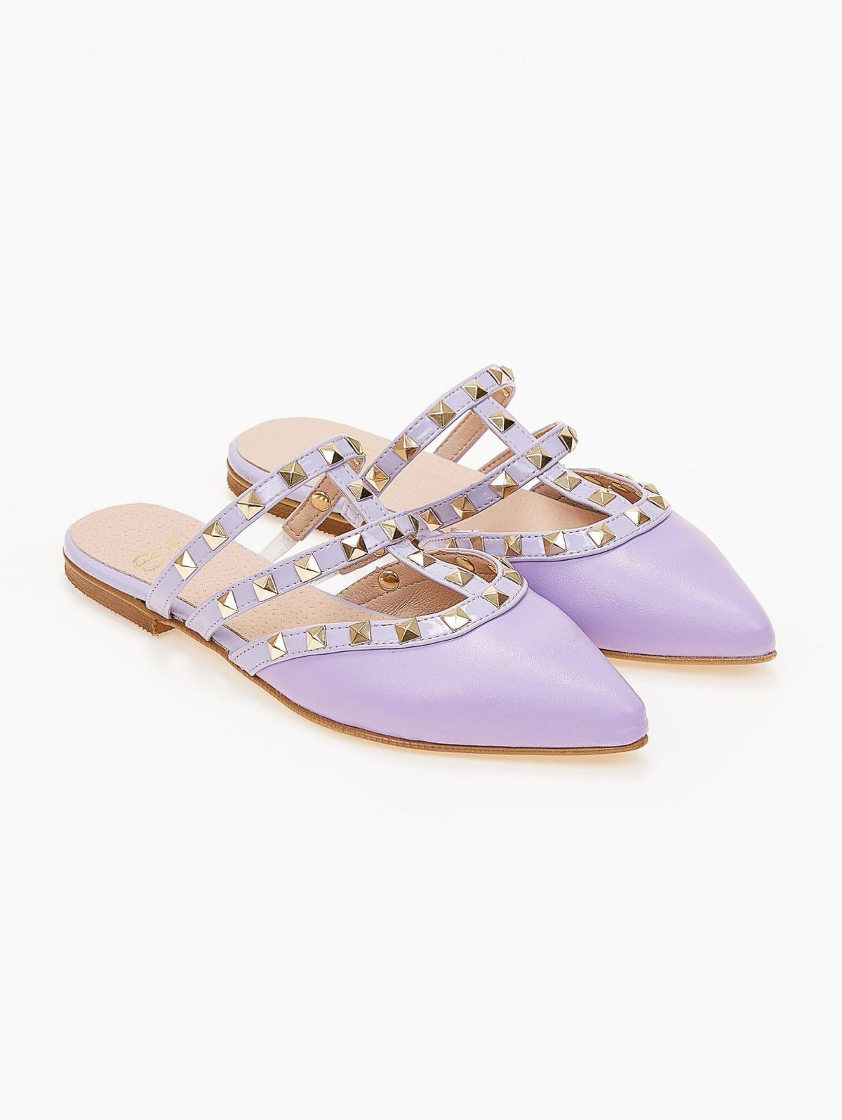 Mules κλειστά με τρουκς estil - Λιλά - thefashionproject.gr - Estil