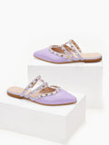 Mules κλειστά με τρουκς estil - Λιλά - thefashionproject.gr - Estil