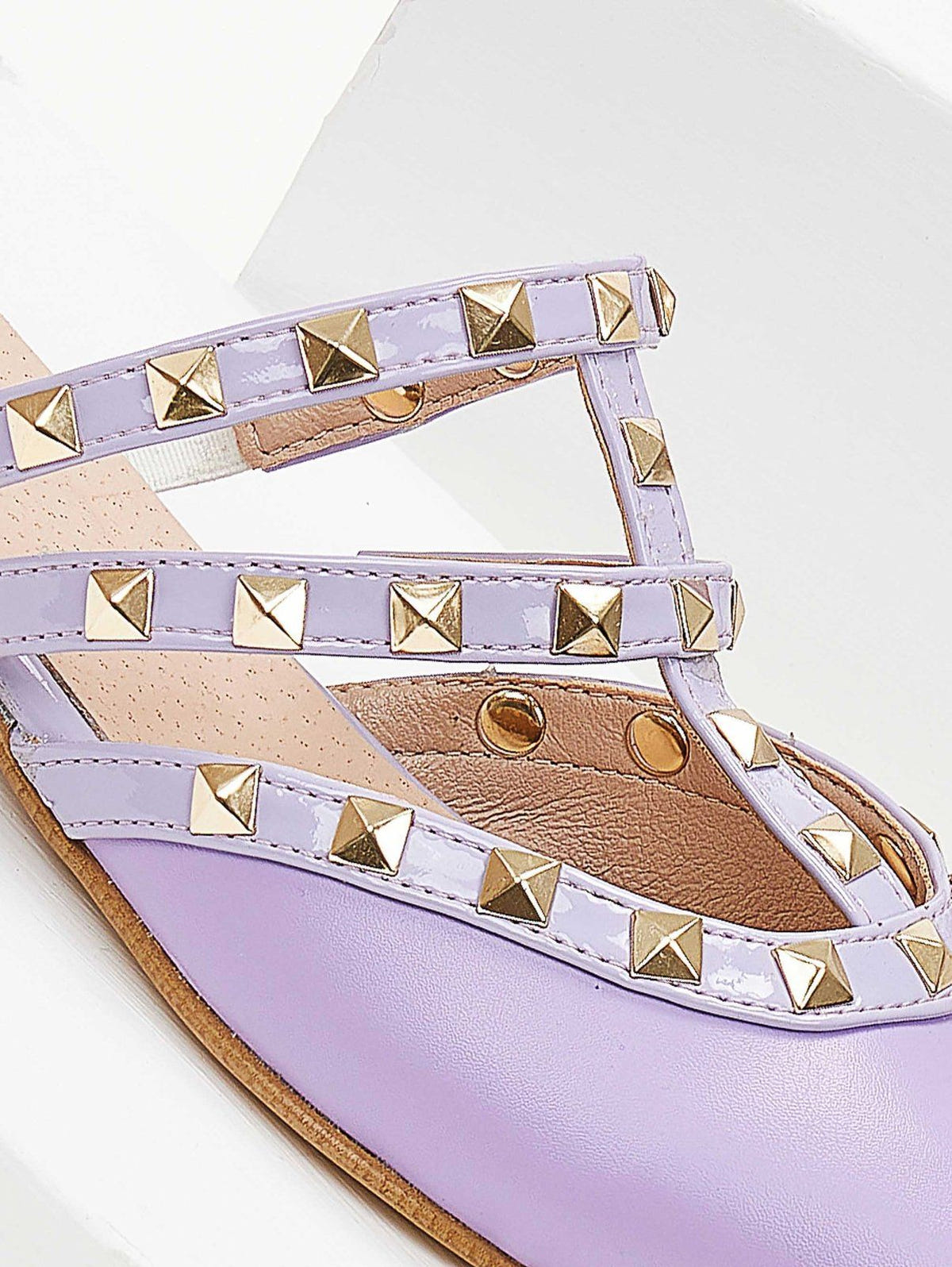 Mules κλειστά με τρουκς estil - Λιλά - thefashionproject.gr - Estil