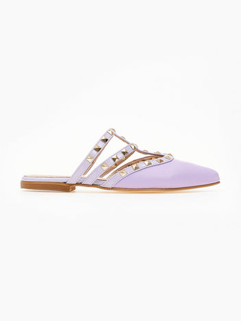 Mules κλειστά με τρουκς estil - Λιλά - thefashionproject.gr - Estil