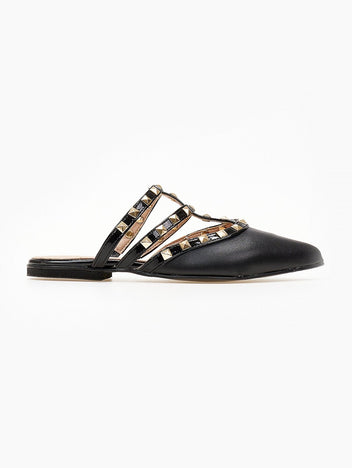 Mules κλειστά με τρουκς estil - Μαύρο - thefashionproject.gr - Estil