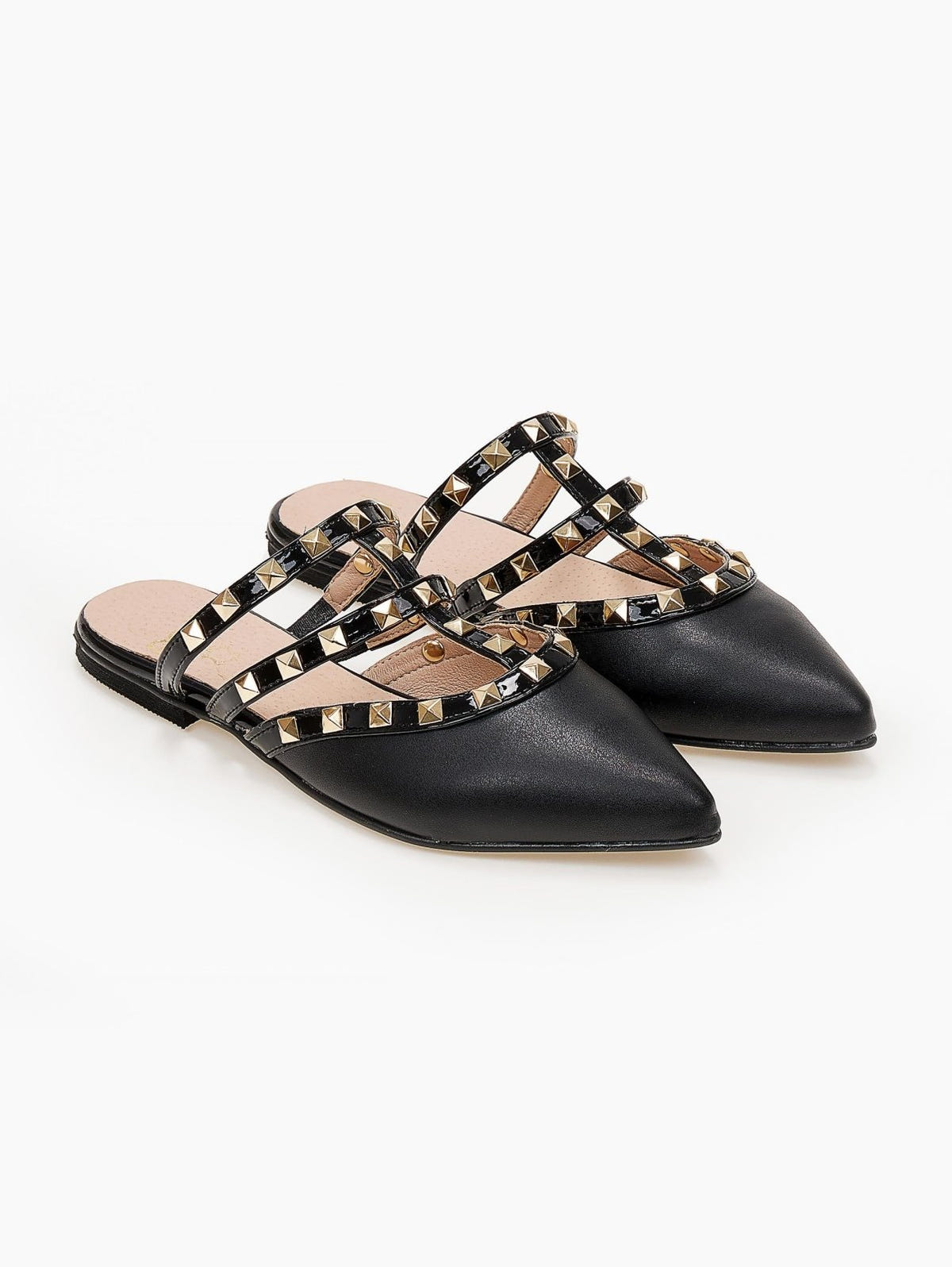 Mules κλειστά με τρουκς estil - Μαύρο - thefashionproject.gr - Estil