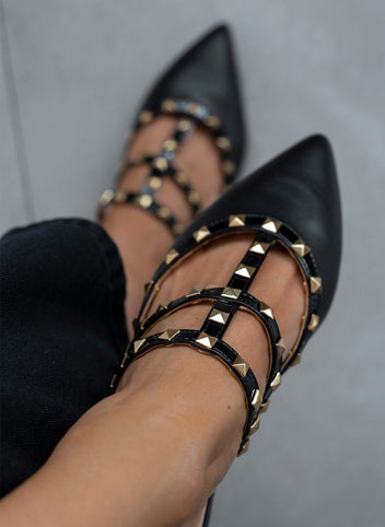 Mules κλειστά με τρουκς estil - Μαύρο - thefashionproject.gr - Estil