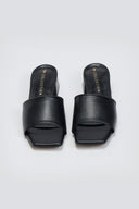 Mules με φαρδιά φάσα TFP - Μαύρο - thefashionproject.gr - TFP