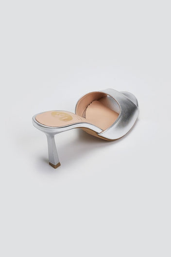 Mules με λεπτό τακούνι TFP - Ασημί - thefashionproject.gr - TFP