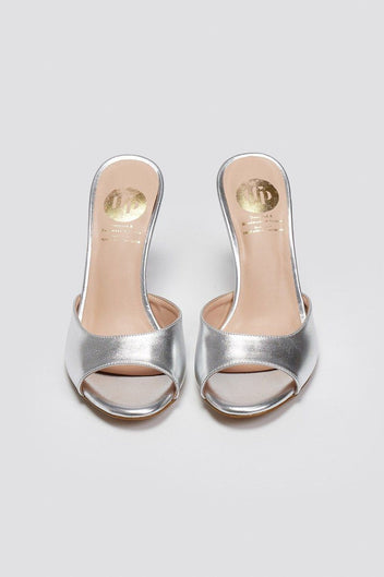 Mules με λεπτό τακούνι TFP - Ασημί - thefashionproject.gr - TFP