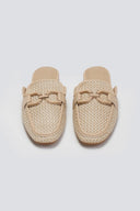 Mules με πλεκτό σχέδιο ERYNN - Μπεζ - thefashionproject.gr - ERYNN