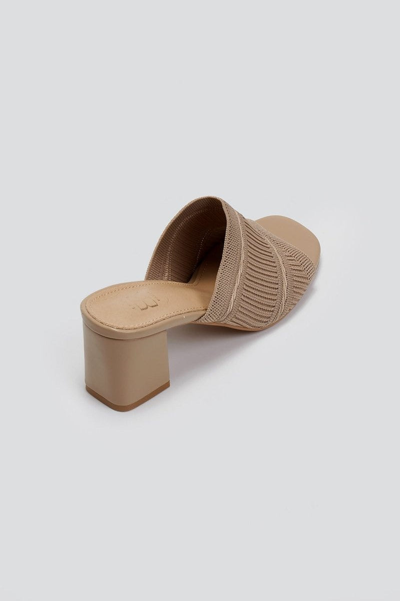Mules με πλεκτό σχέδιο ERYNN - Τάουπε - thefashionproject.gr - ERYNN