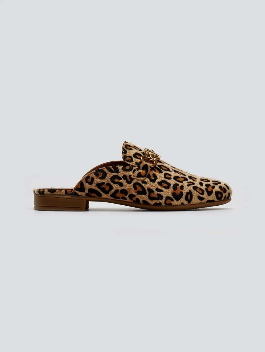 Mules με ponyskin και print Ragazza 0117 - Leopard - thefashionproject.gr - RAGAZZA